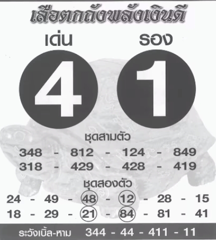 หวยเสือตกถัง 1/3/67